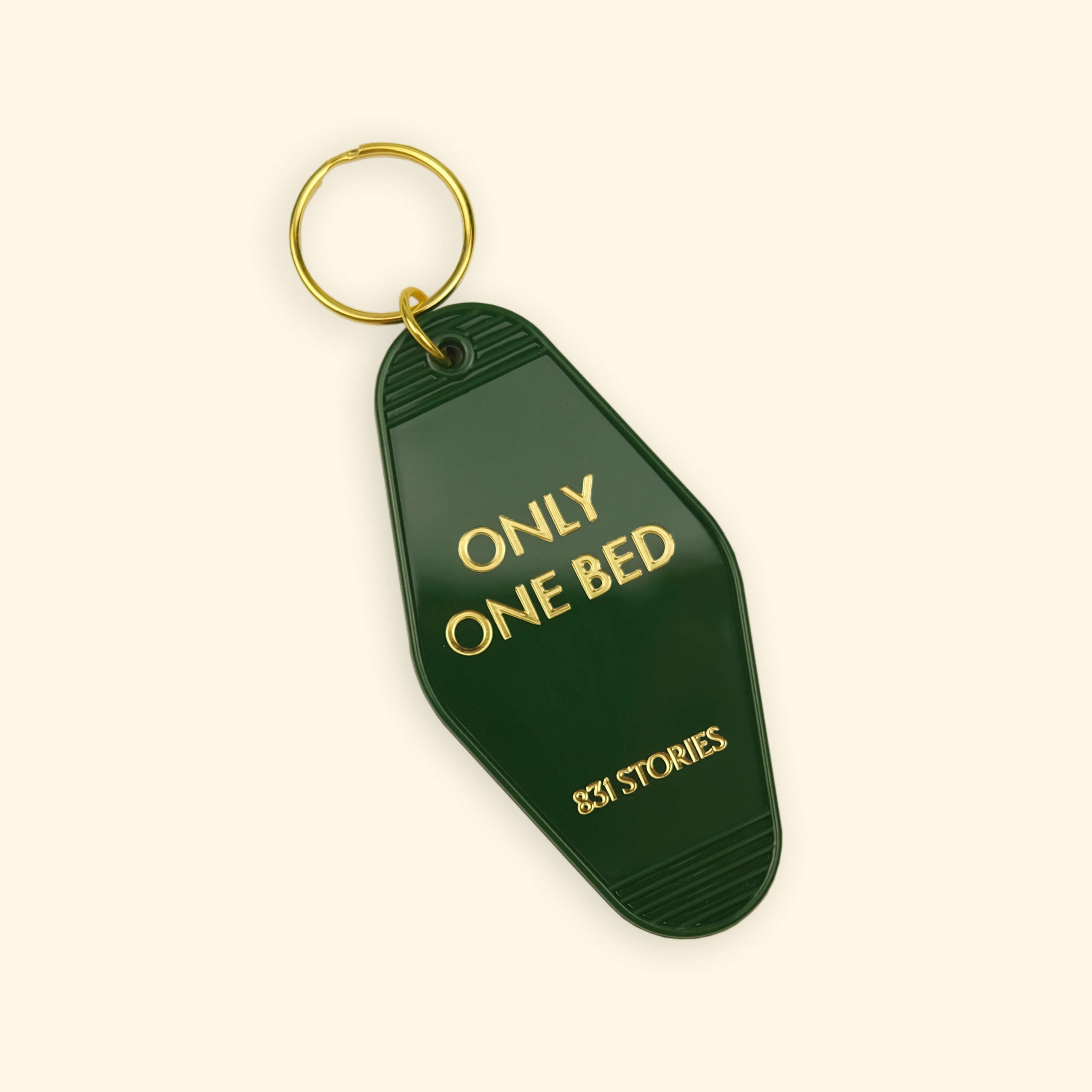 Only One Bed Keychain in Green