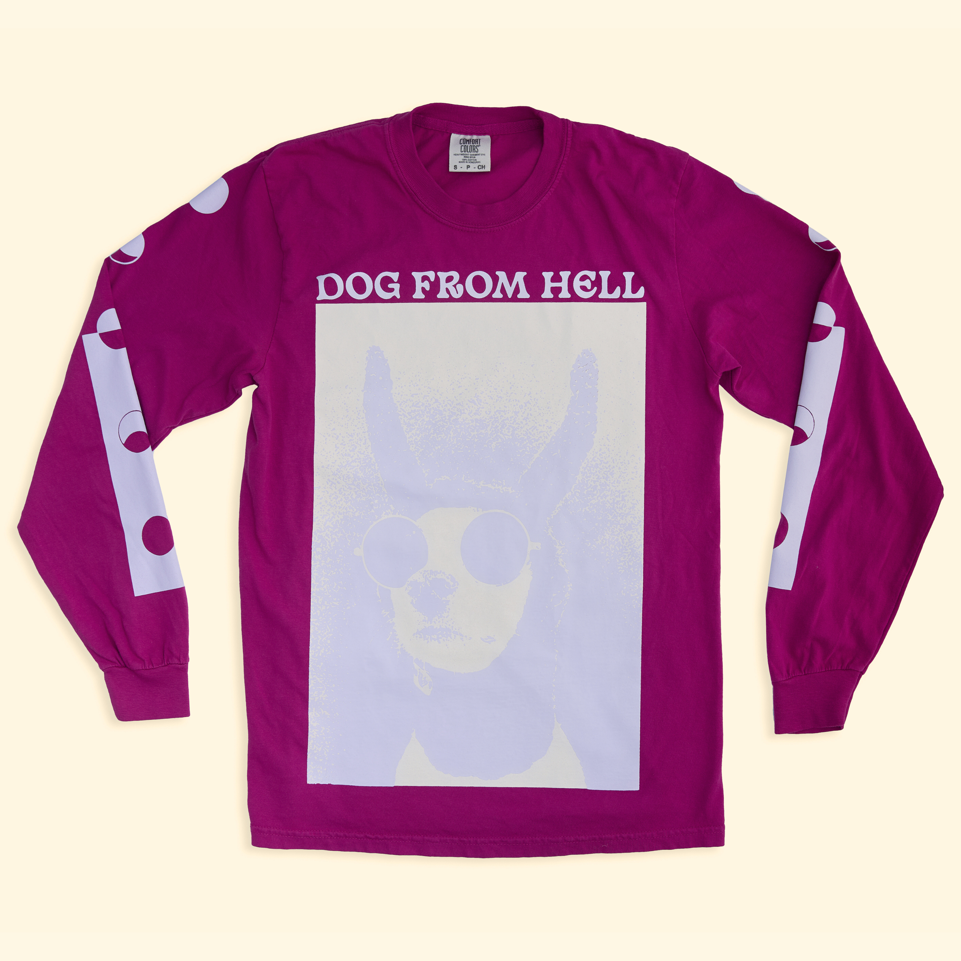 Dog From Hell Long Sleeve T-Shirt in Berry