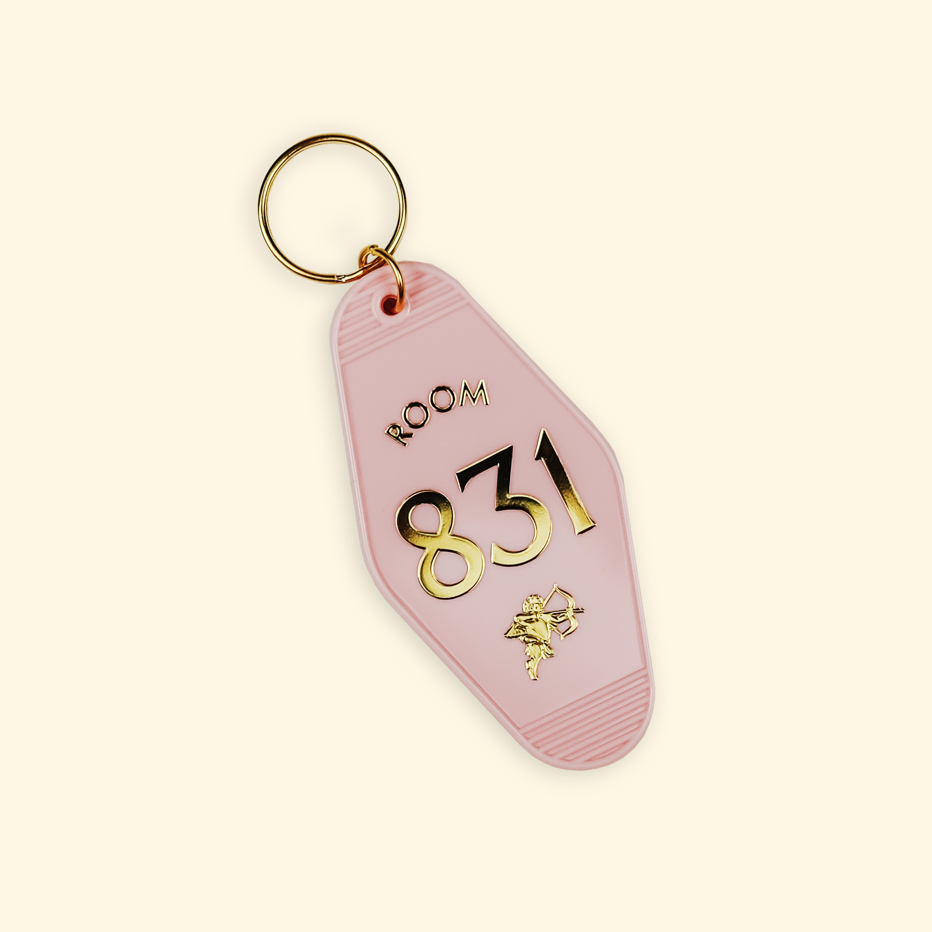 Only One Bed Keychain in Pink
