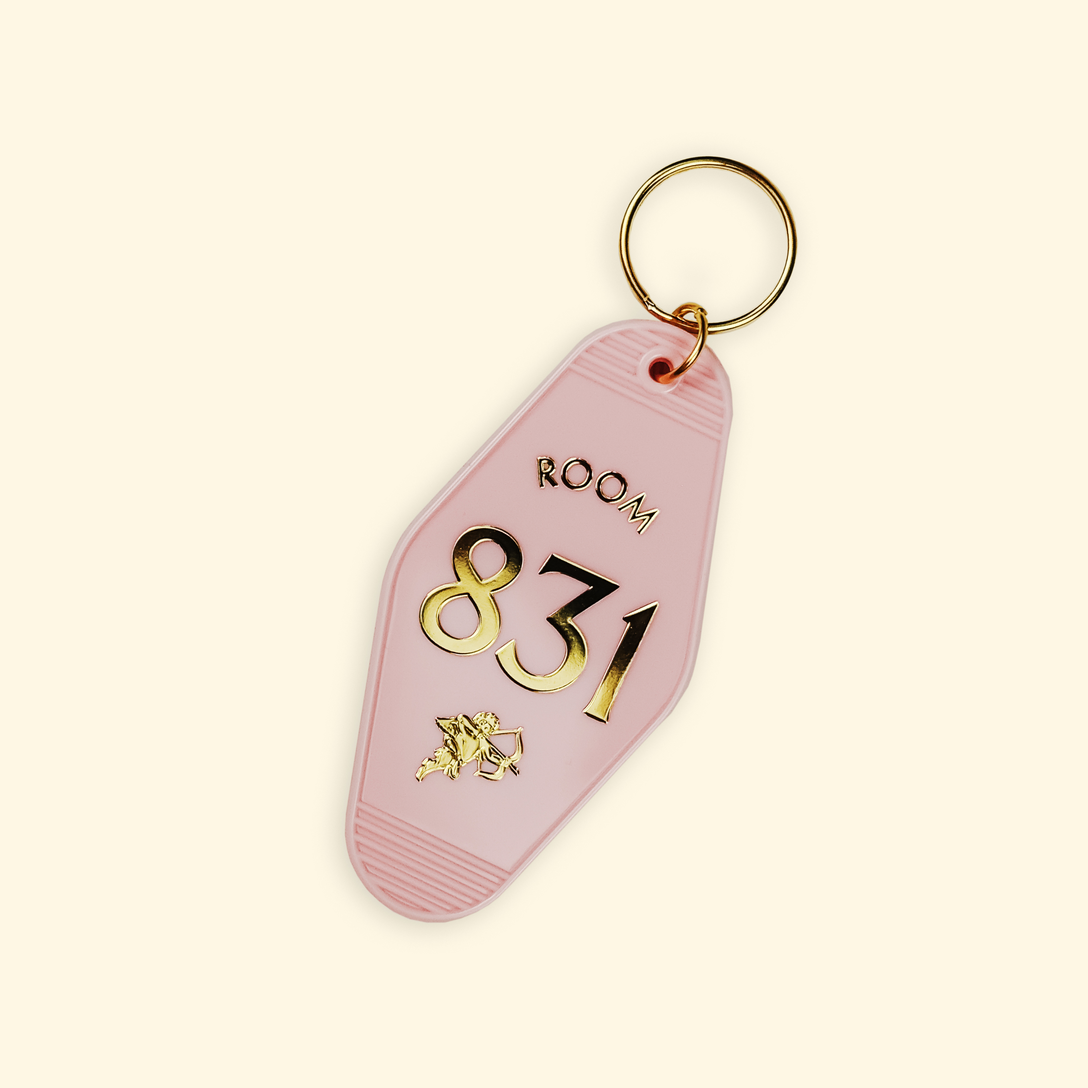 Only One Bed Keychain in Pink
