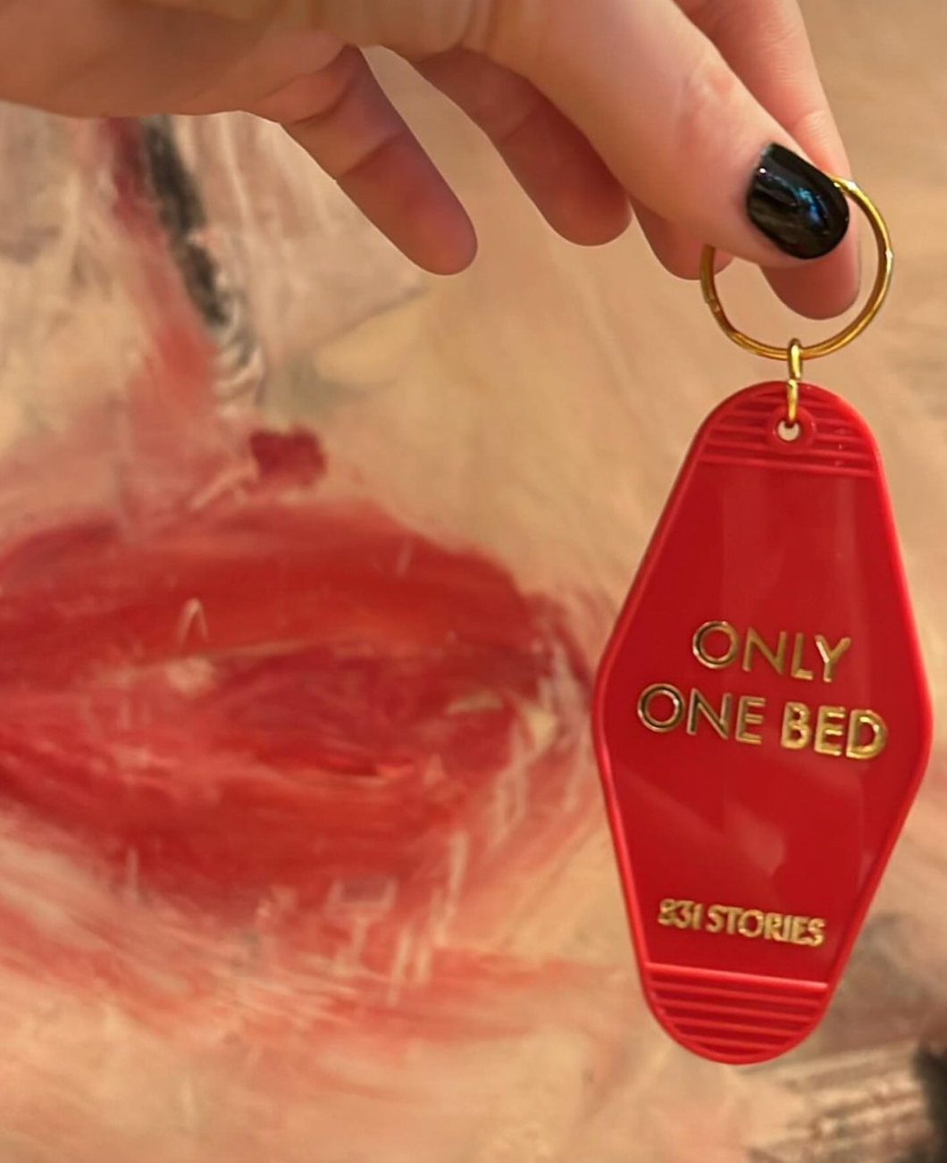 Only One Bed Keychain