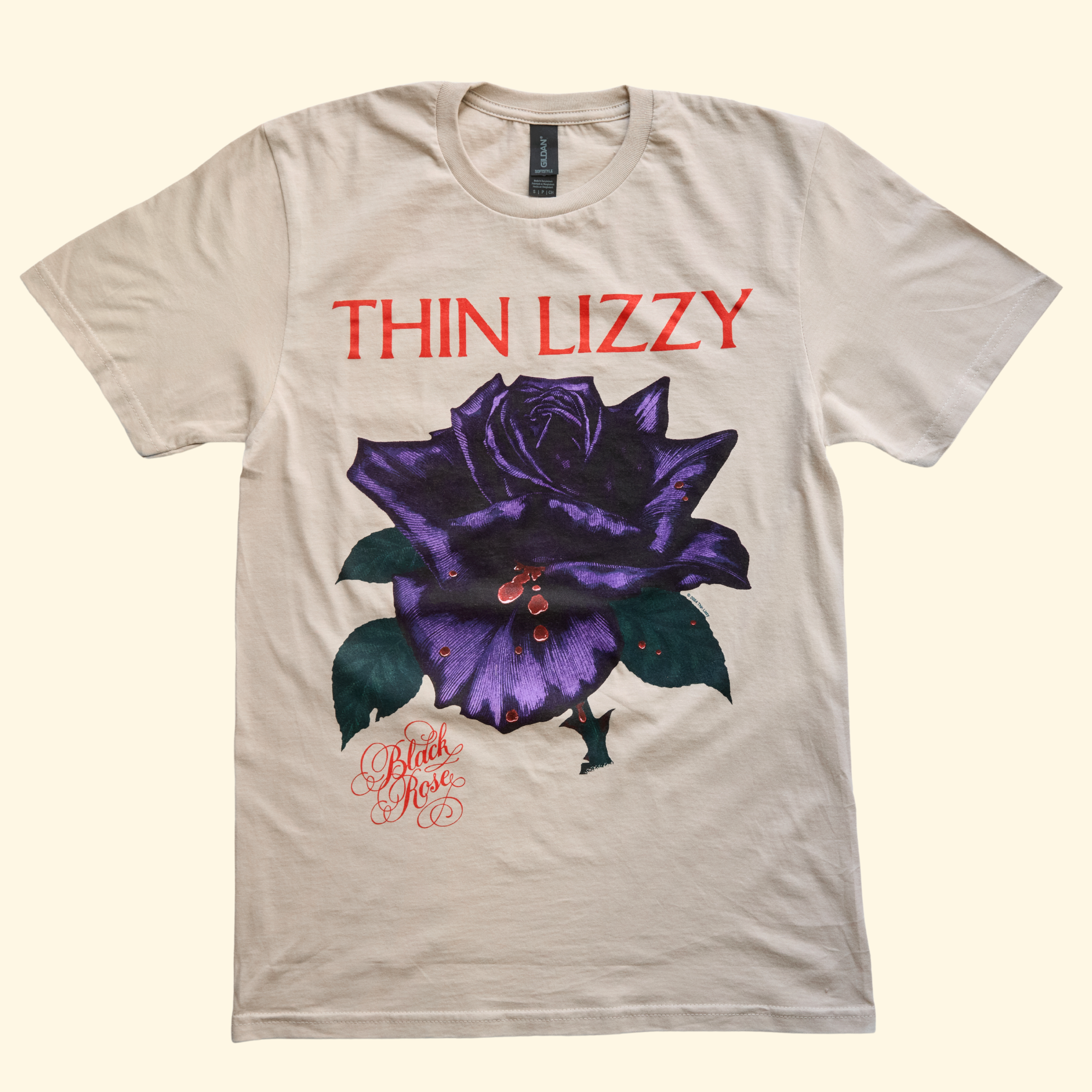 Max's Thin Lizzy Black Rose Tee