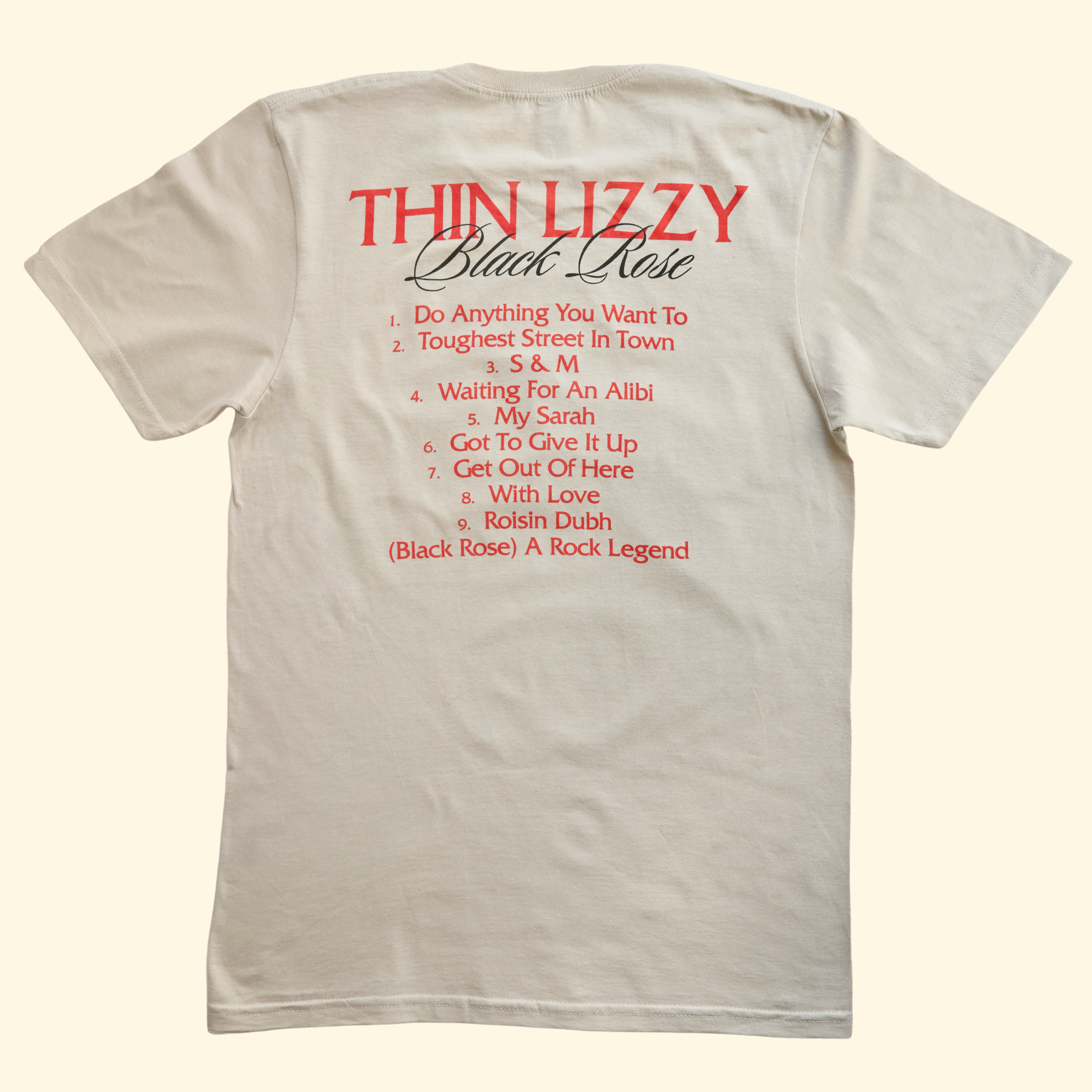 Max's Thin Lizzy Black Rose Tee